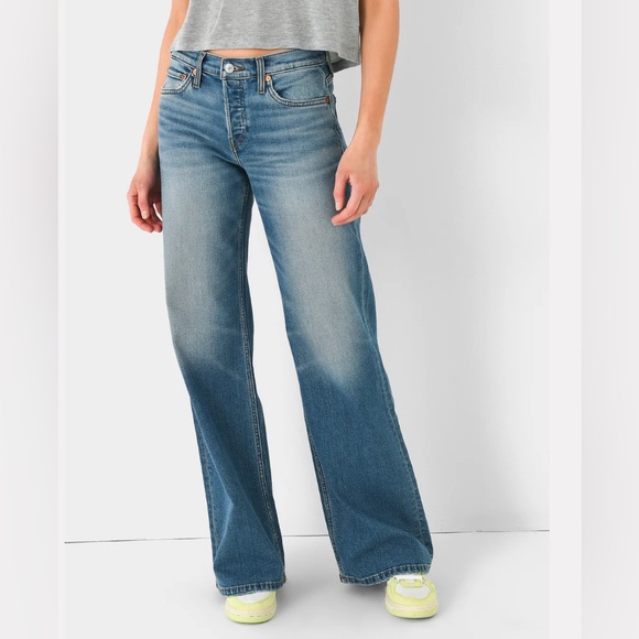 Re/Done Denim - Re/Done Mid Rise Wide Leg Jeans - size 31 - NWT $295